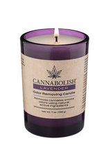 Lavender Cannabolish Odour Removing Candle - 7oz. Lavender Cannabolish Odour Removing Candle - 7oz.