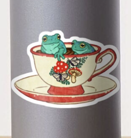 Tea Cup Frogs Sticker