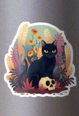 Skull Kitty Sticker