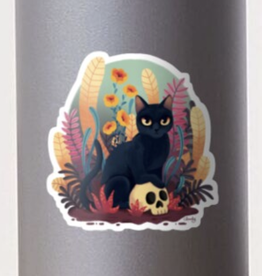 Skull Kitty Sticker