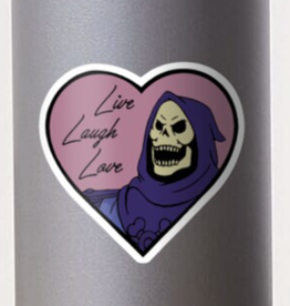 Skeletor Live Laugh Love Sticker