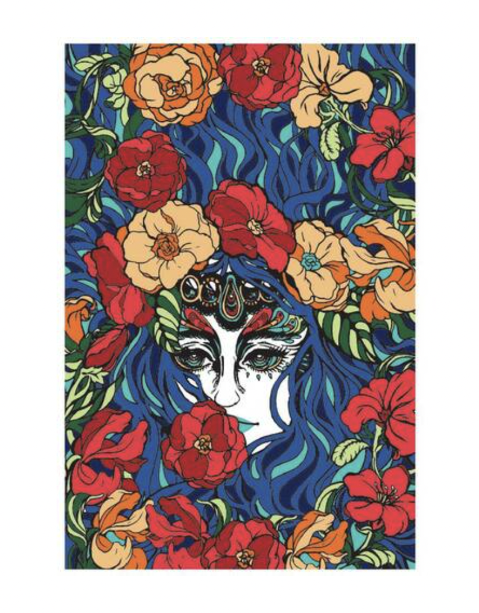 Lady Butterfly 60" x 90" Single Tapestry