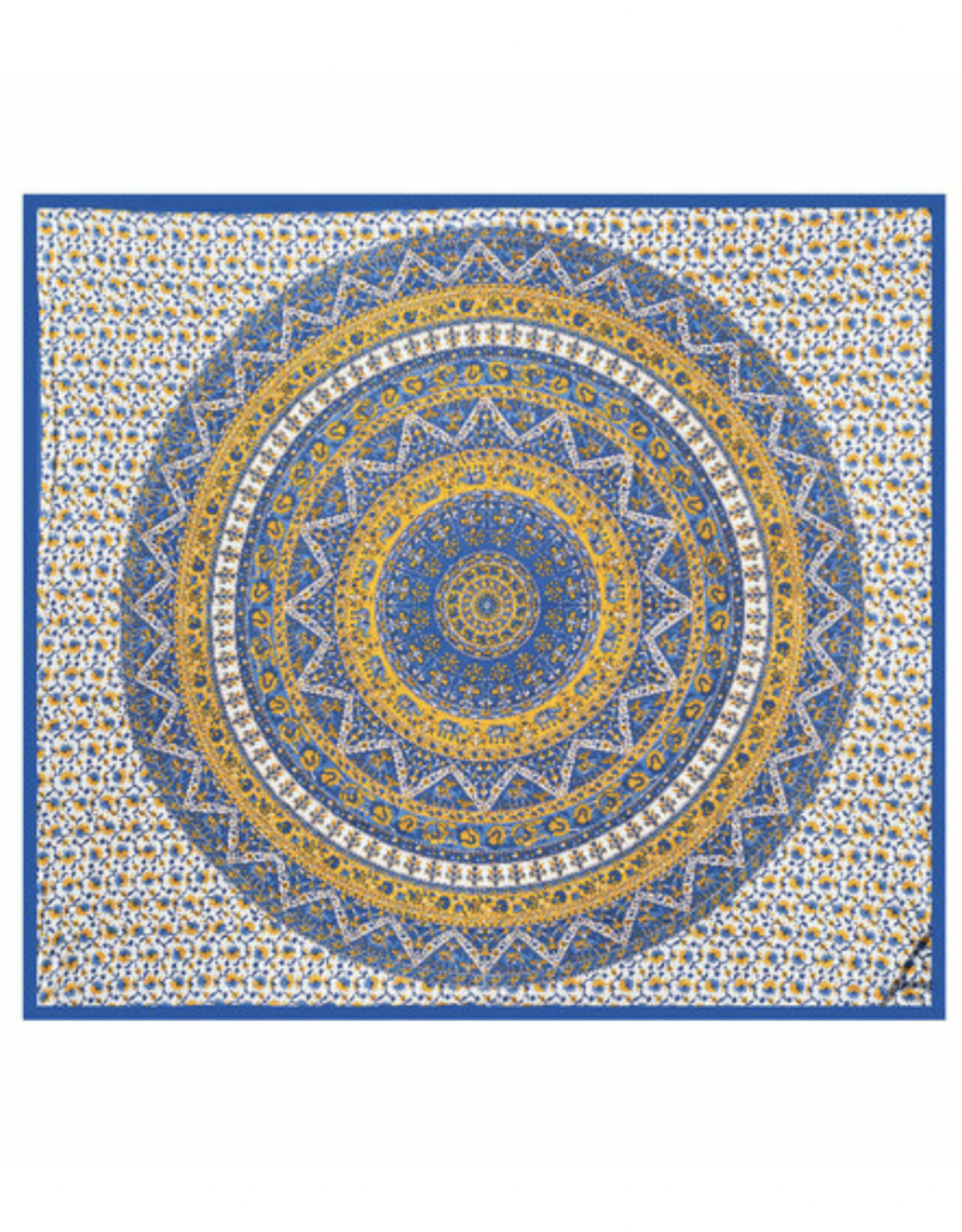 Light Blue Elephant 84" x 100" Double Tapestry