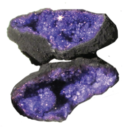 Geode - Purple Open/Cracked (Pair)