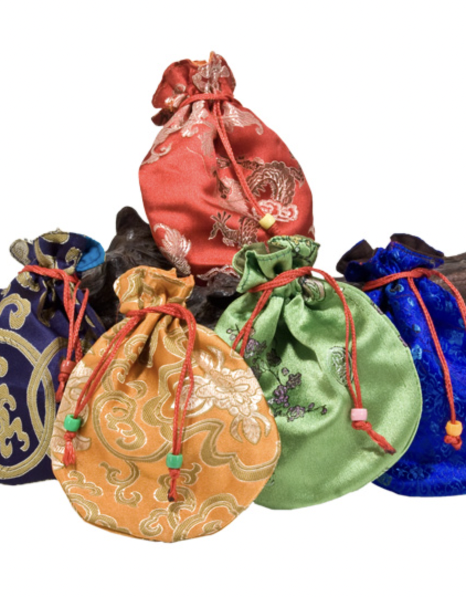 Tibet Silk Mala Prayer Bead Bag - Assorted