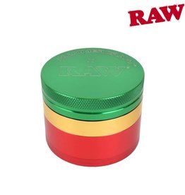RAW Rasta 2.5" 4 Piece Grinder by RAW X Hammercraft