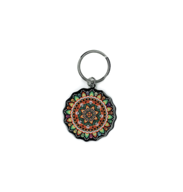 Evilkid Muertos Mandala Metal Keychain