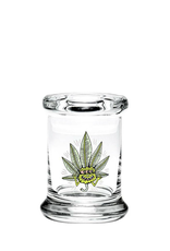 420 Science Extra Small Pop Top Jar - Three Eyed Leaf