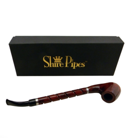 10.5" Bent Brandy w/ Long Spiral Shank Rosewood Shire Pipe