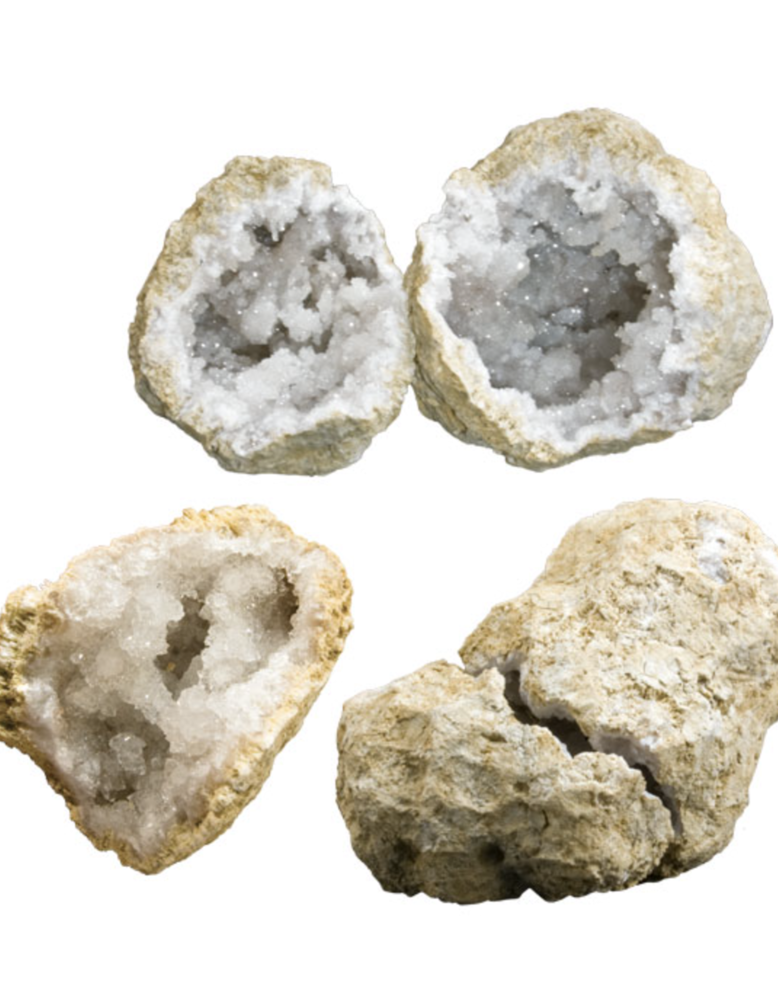 Cracked Geode - Natural (Pair)