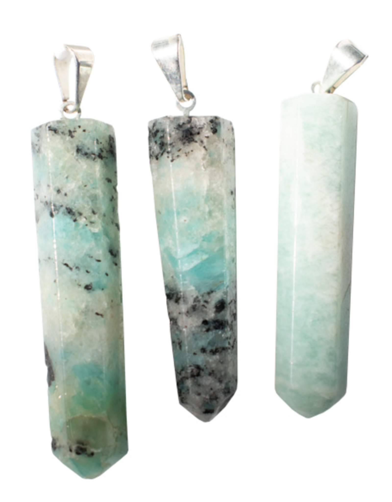 Polished Point Pendant - Amazonite