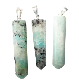 Polished Point Pendant - Amazonite