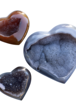 Heart - Agate Druze Cluster