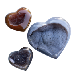 Heart - Agate Druze Cluster