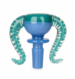 Red Eye Glass 14mm Double Helix Bowl by Red Eye Glass