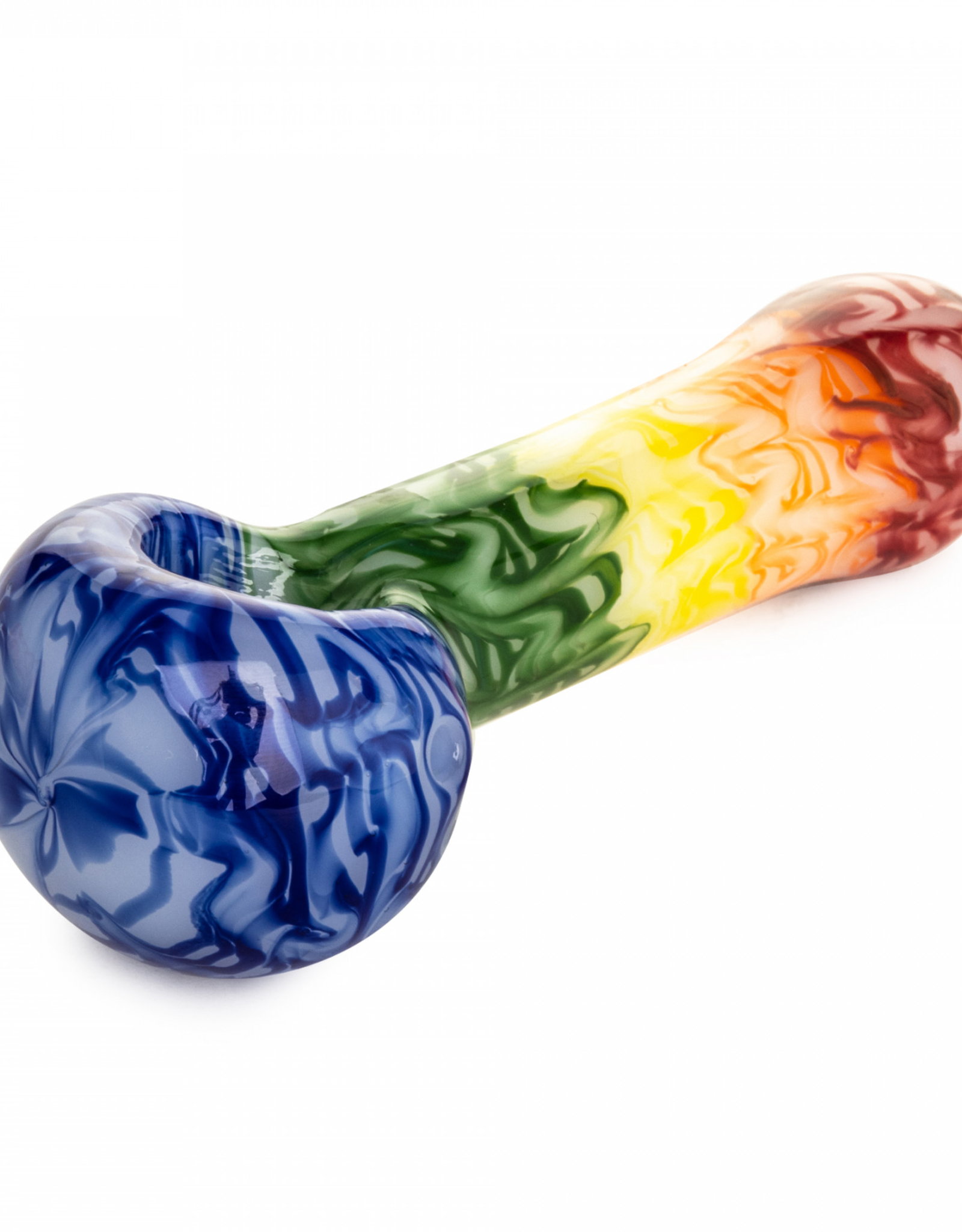 Red Eye Glass 4.5" Rainbow Hand Pipe by Red Eye Glass