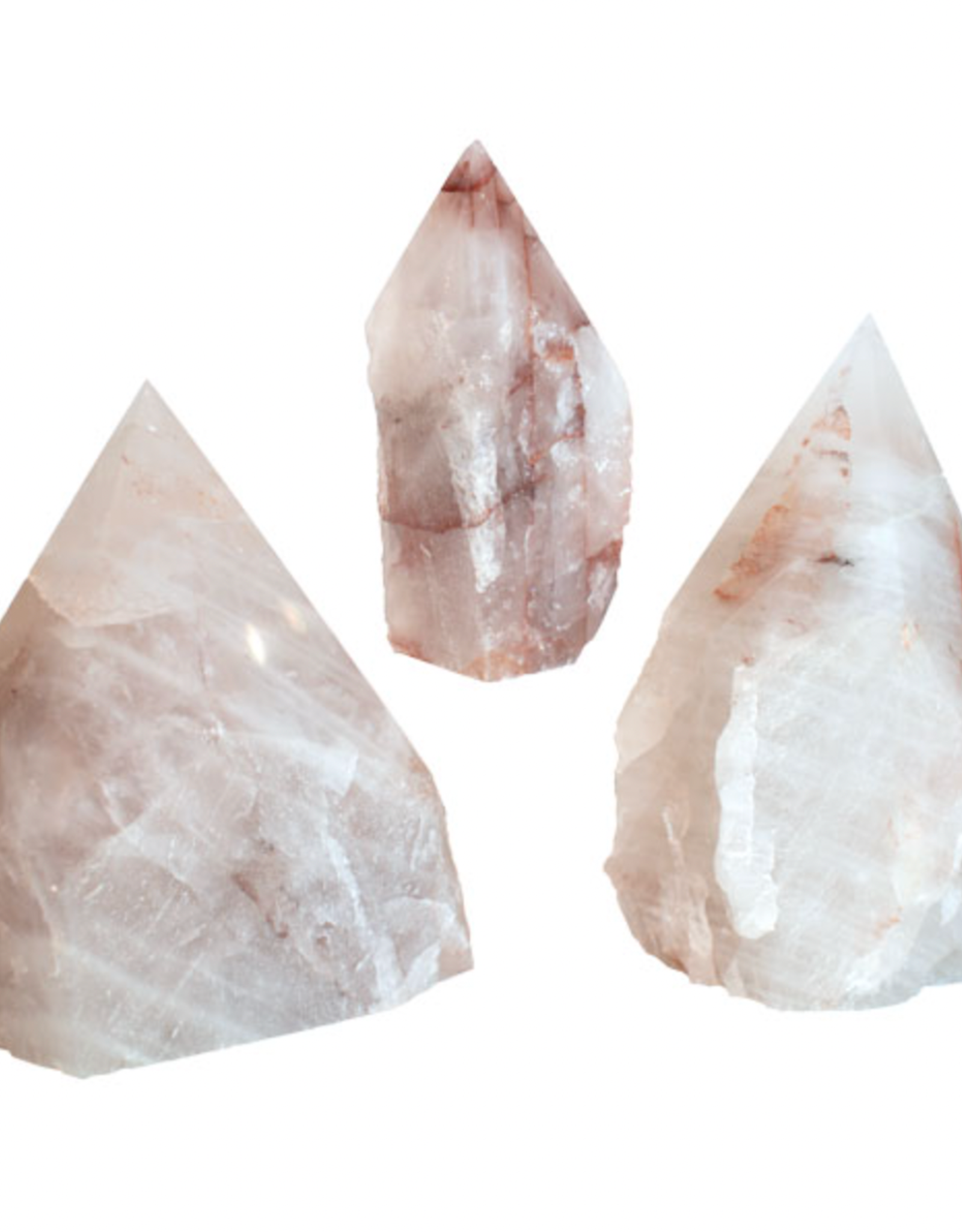 Cut Base Point - Red Hematoid Quartz (Strawberry)