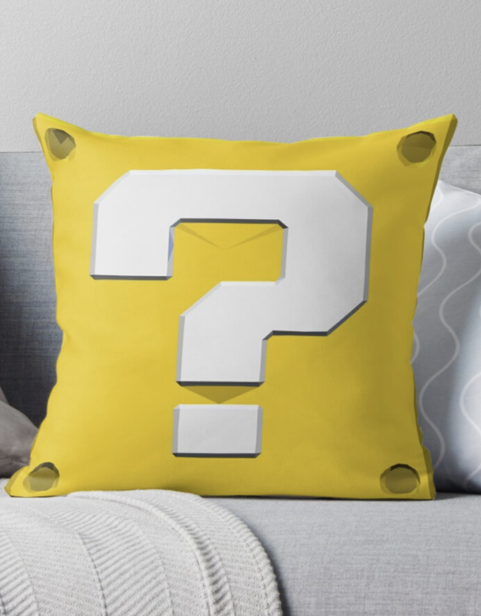 Mystery Box Throw Pillow