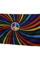 Rainbow Peace Flag - 3'x5'