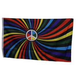 Rainbow Peace Flag - 3'x5'