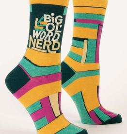 Big Ol' Word Nerd Crew Socks