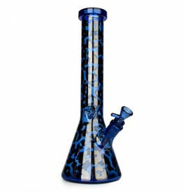 Red Eye Glass 15" Leopard Print Beaker by Red Eye Glass