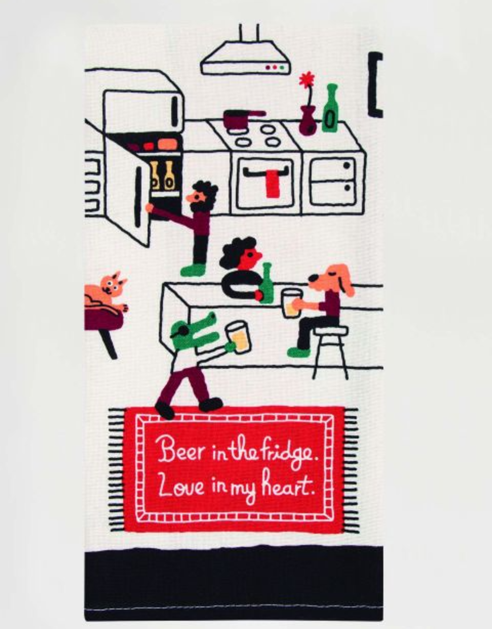 Beer In The Fridge Dish Towel