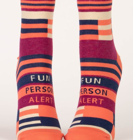 Fun Person Alert Ankle Socks