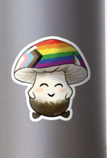 Progress Pride Mushroom Sticker