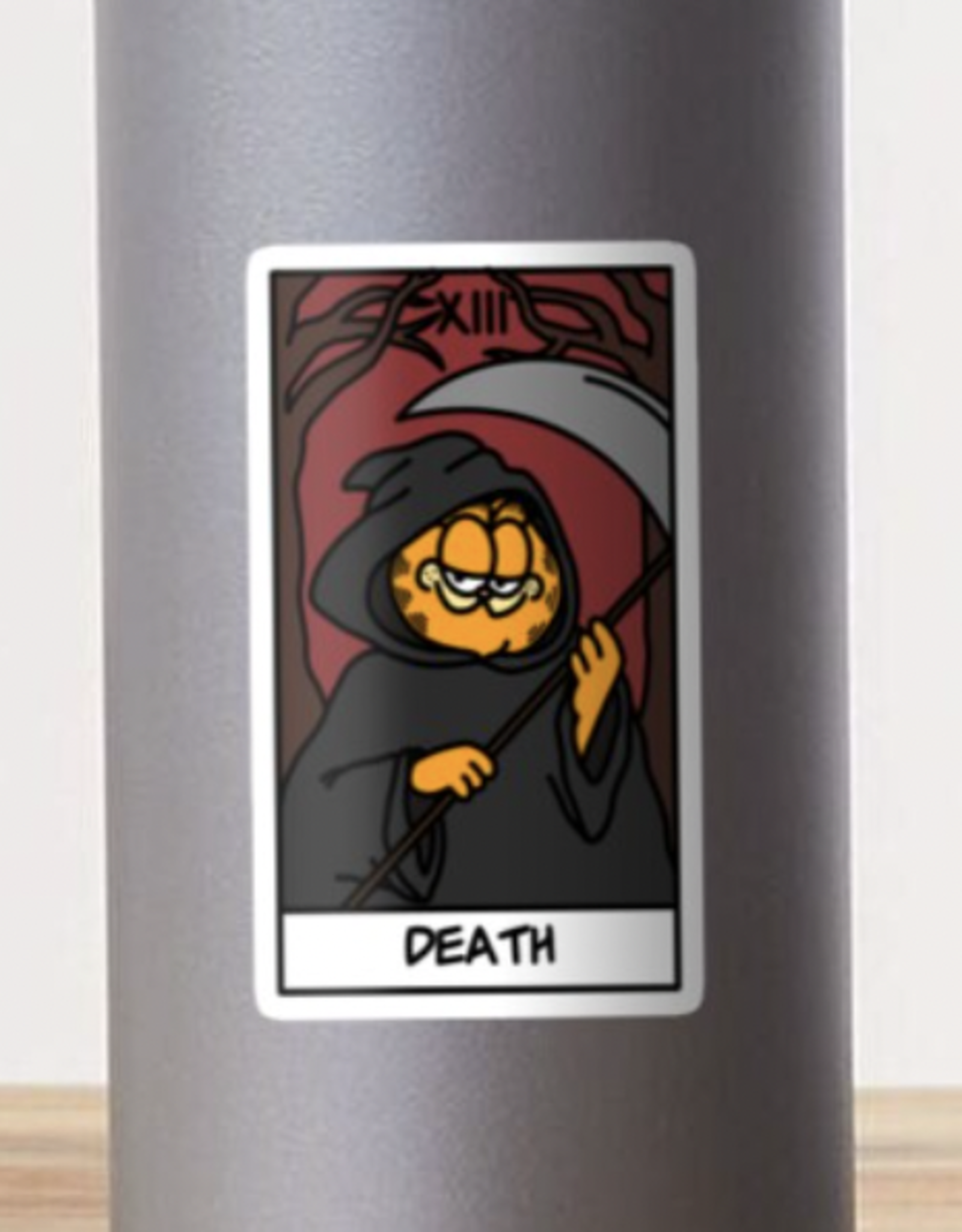Garfield Death Tarot Sticker