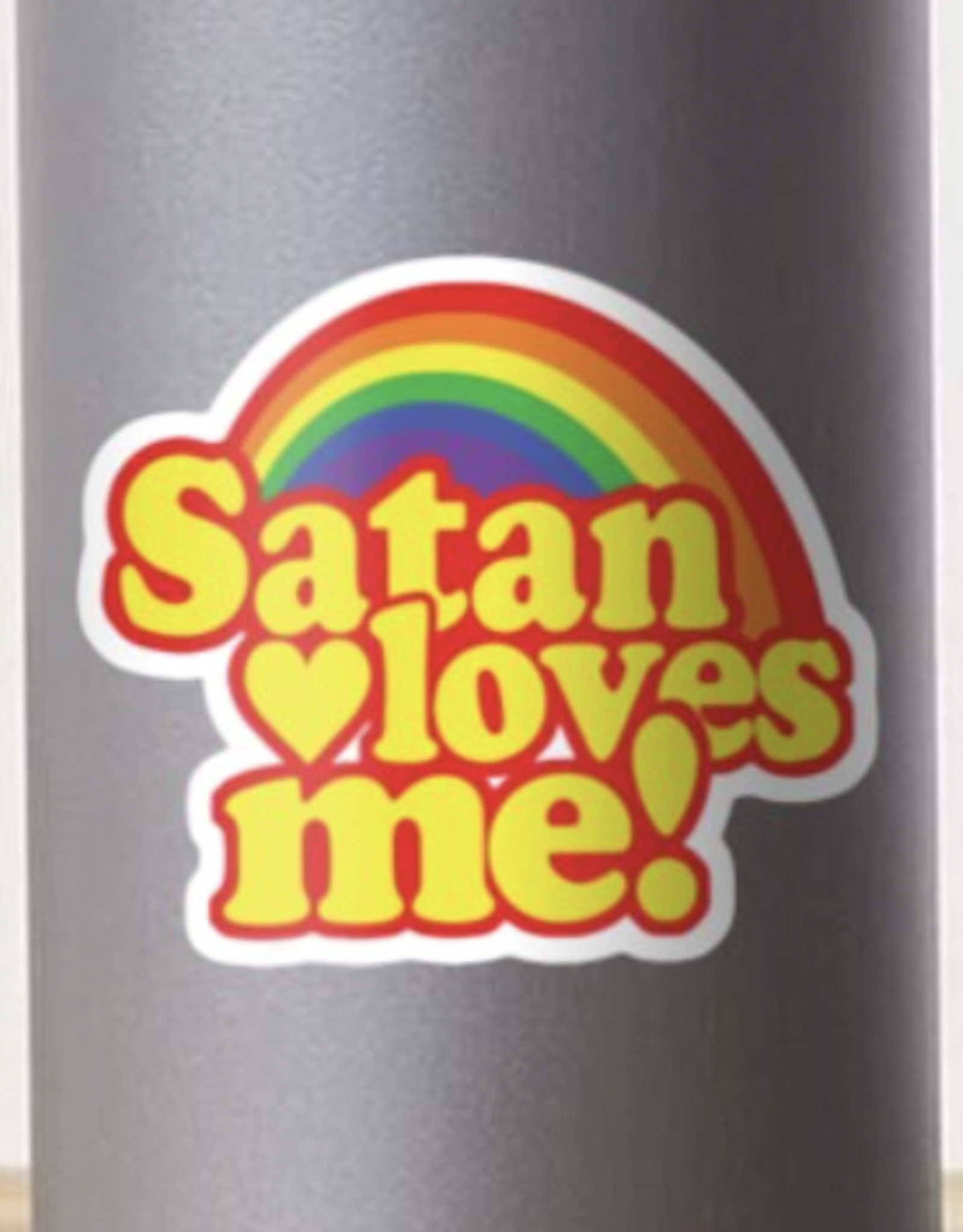 Satan Loves Me! Sticker