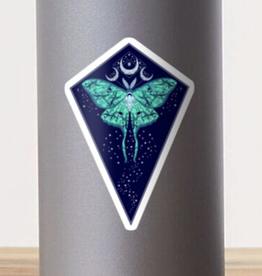 Celestial Luna Moth Sticker