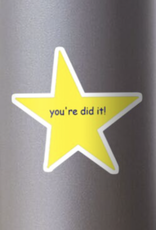 You're did it! Star Sticker