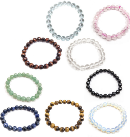 Gemstone Faceted Bracelet (8mm Bead)