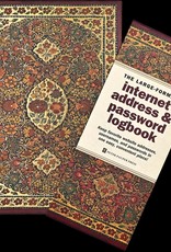 Gilded Floral Large-Format Internet Address & Password Logbook