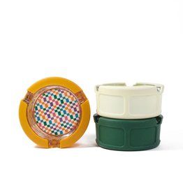 Giddy 3" Secrets Glass Ashtray with Silicone Cover Giddy 3" Secrets Glass Ashtray with Silicone Cover