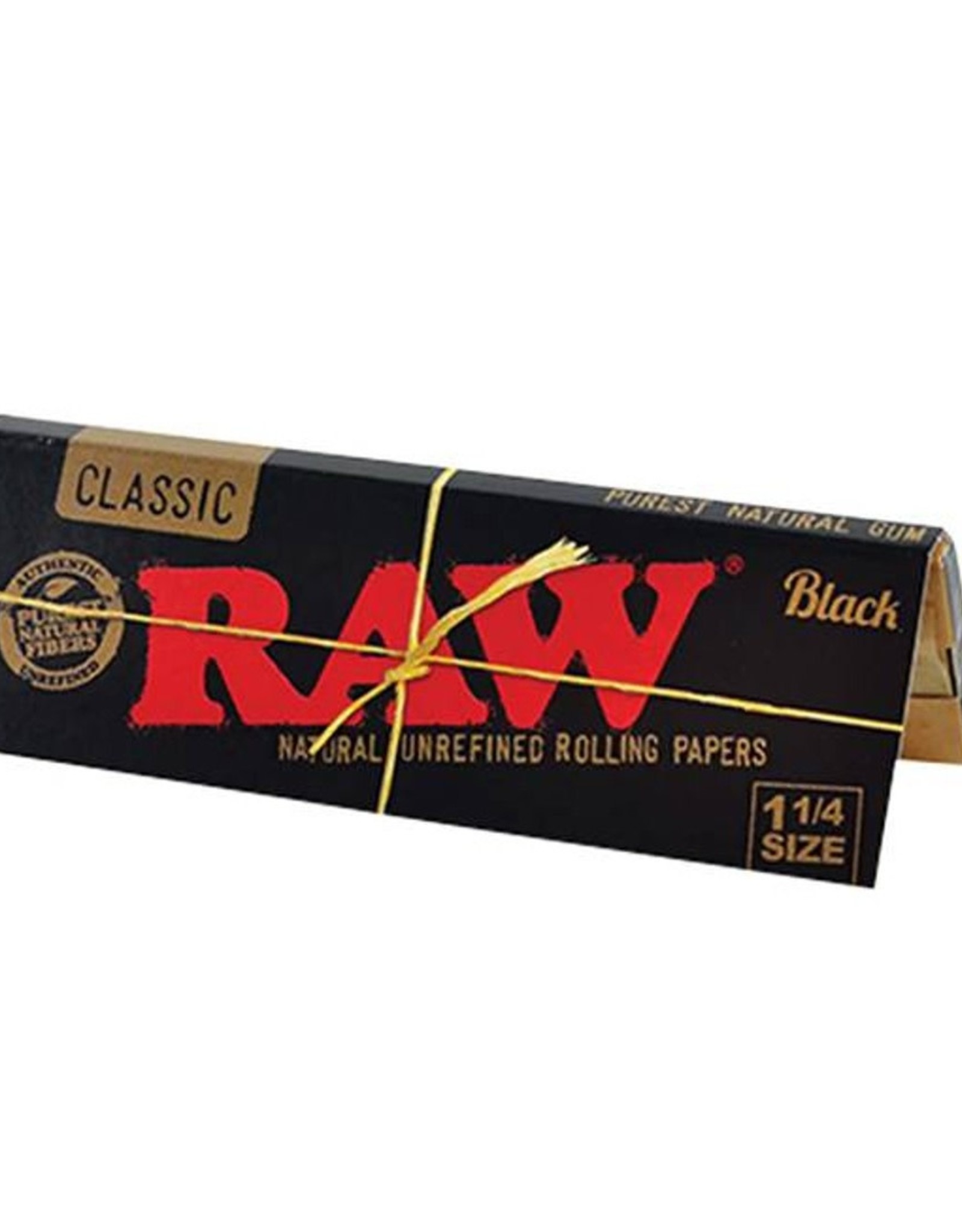 RAW Raw Classic Black Extra Fine Unbleached 1.25 - 50 pack