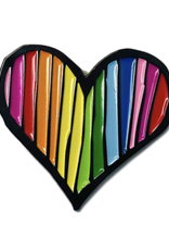 Rainbow Heart Enamel Pin