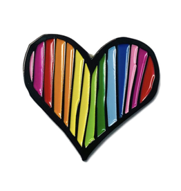 Rainbow Heart Enamel Pin