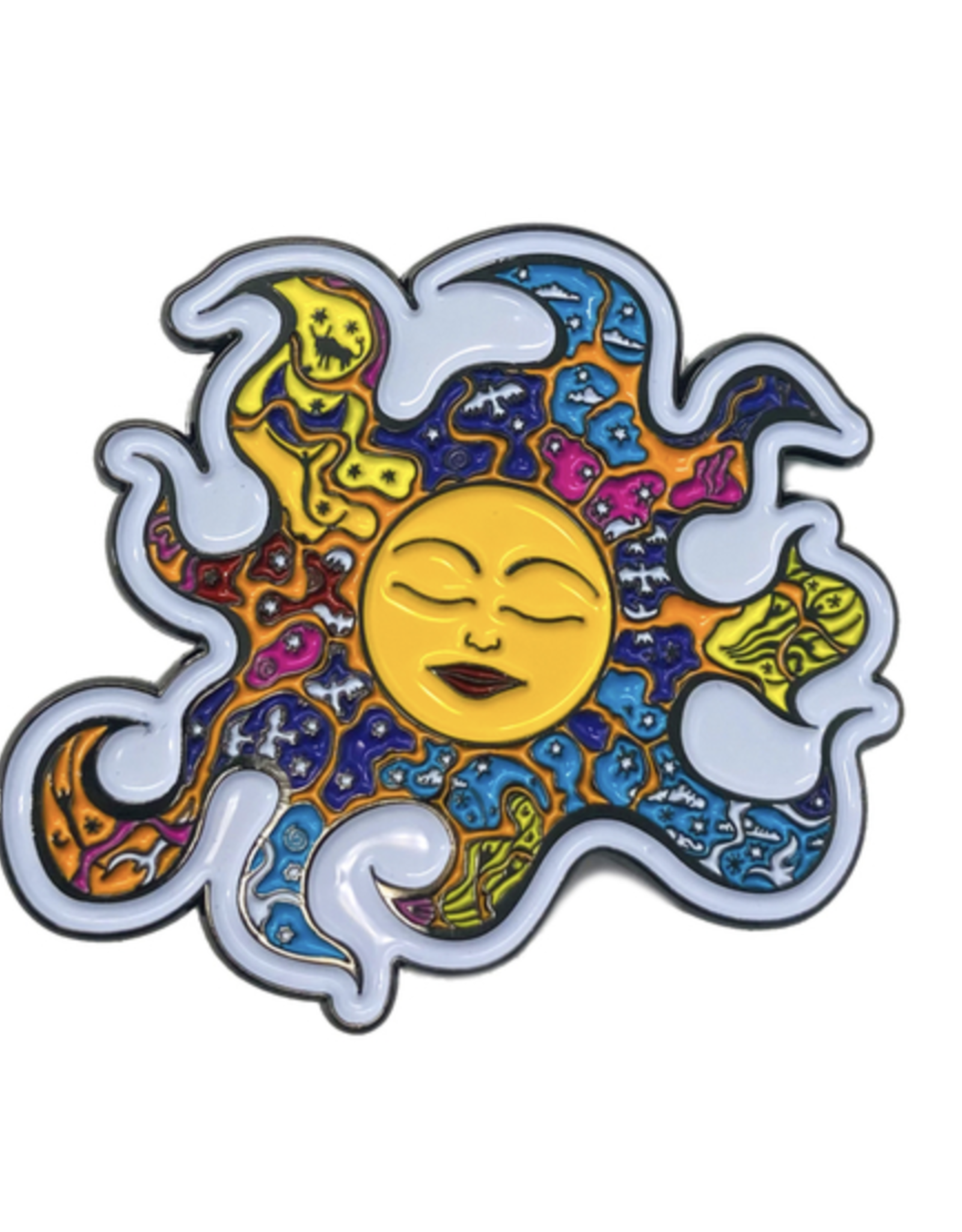 Dan Morris Sleeping Sun Enamel Pin