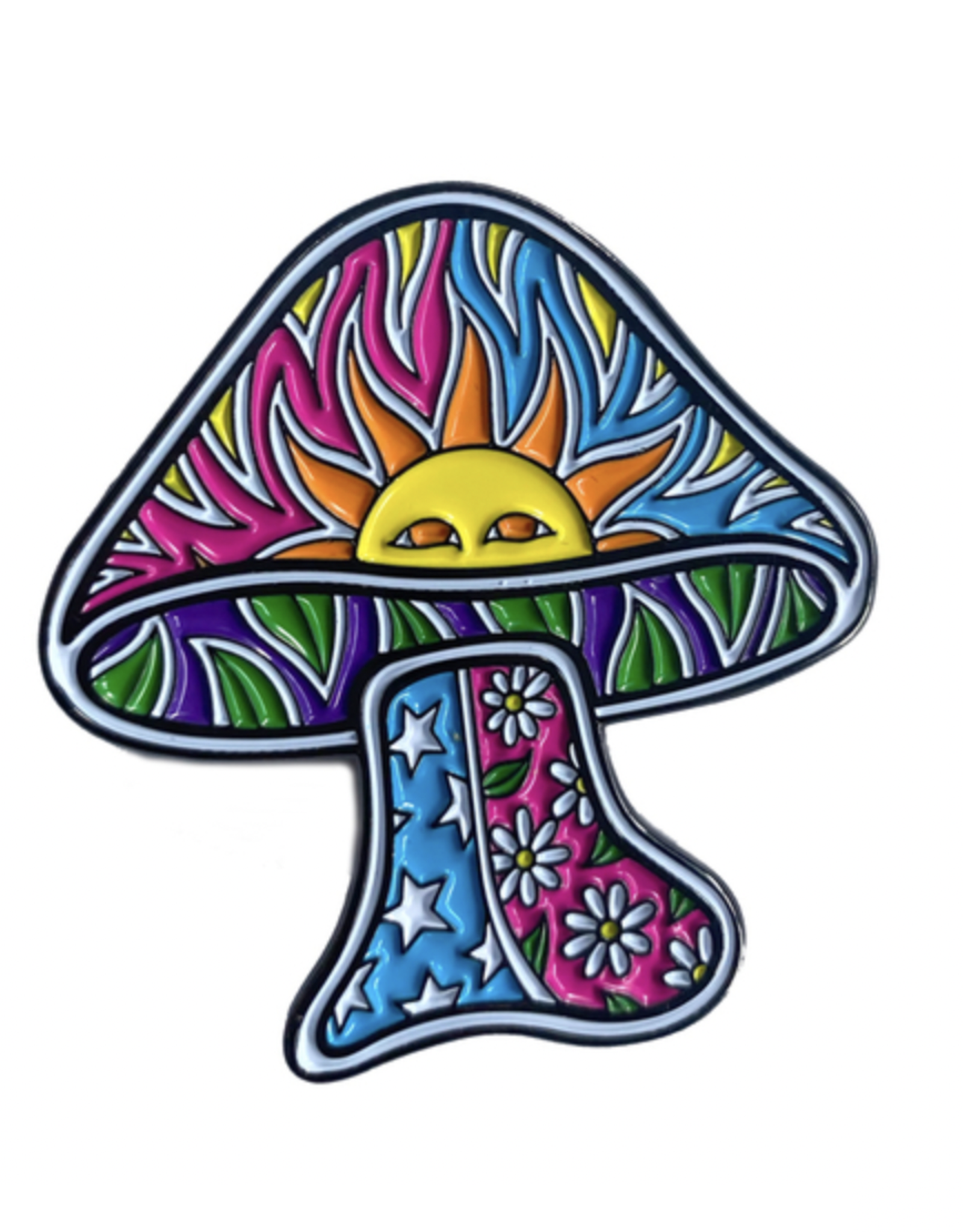 Dan Morris Sun Mushroom Enamel Pin