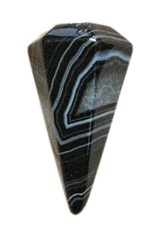 Pendulum - Black Striped Agate