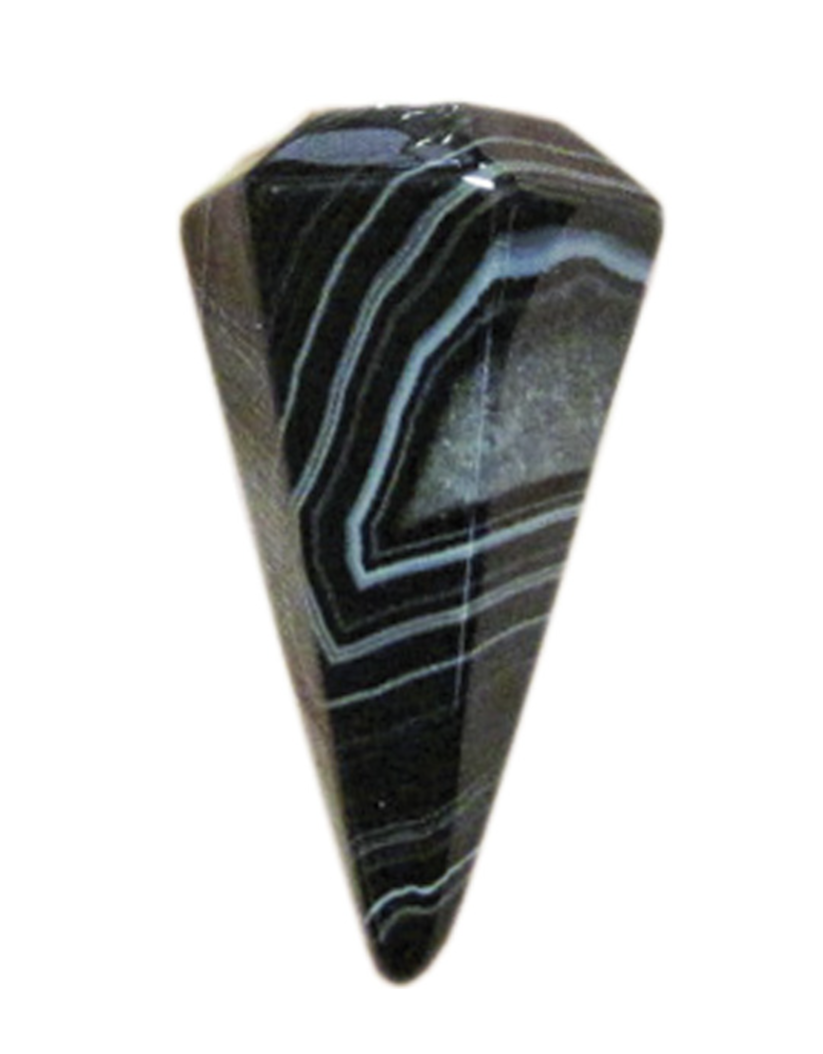 Pendulum - Black Striped Agate