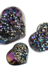 Heart - Titanium Amethyst Druze Cluster