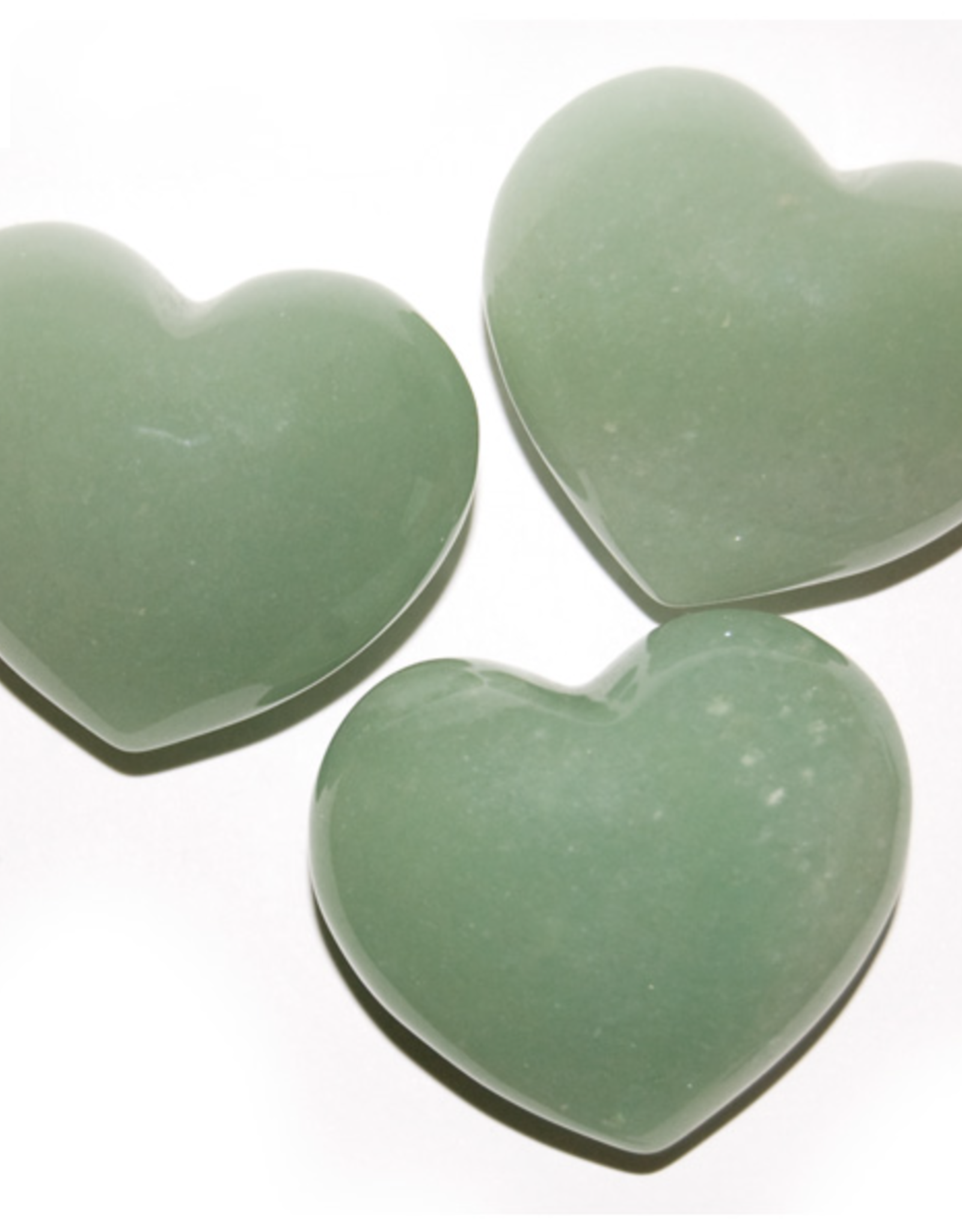 Puffy Heart - Green Aventurine (45mm)