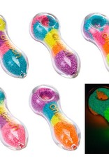 Cheech 5” Glow In The Dark Mixed Colour Assorted Pipe