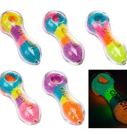 Cheech 5” Glow In The Dark Mixed Colour Assorted Pipe