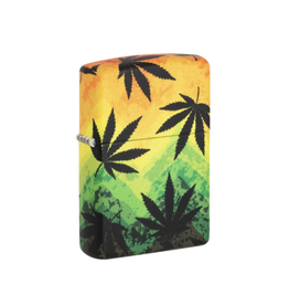 Zippo Floating Cannabis Leaves Zippo