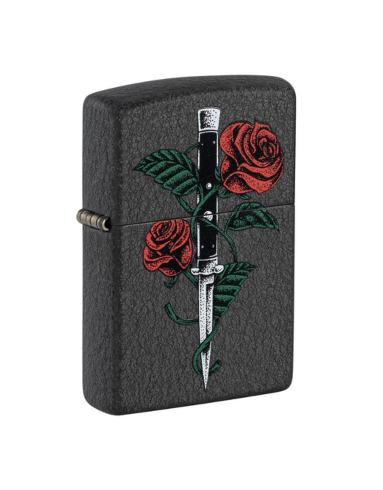 Zippo Rose Dagger Tattoo Design Zippo