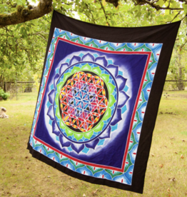 Flower of Life Tapestry - 100 cm width x 110 cm height